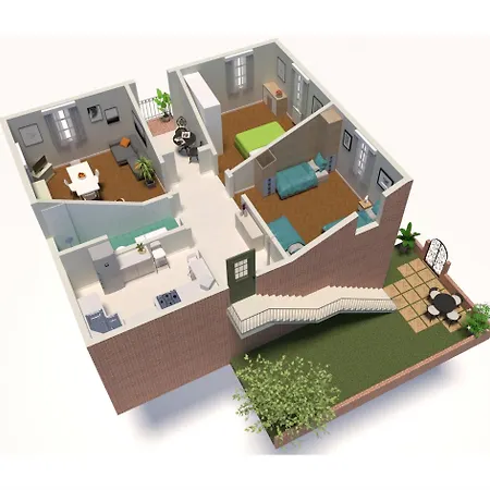 Isola Del Lido, Luminoso, Immerso Nel Verde, Per 5 아파트 베니스-리도